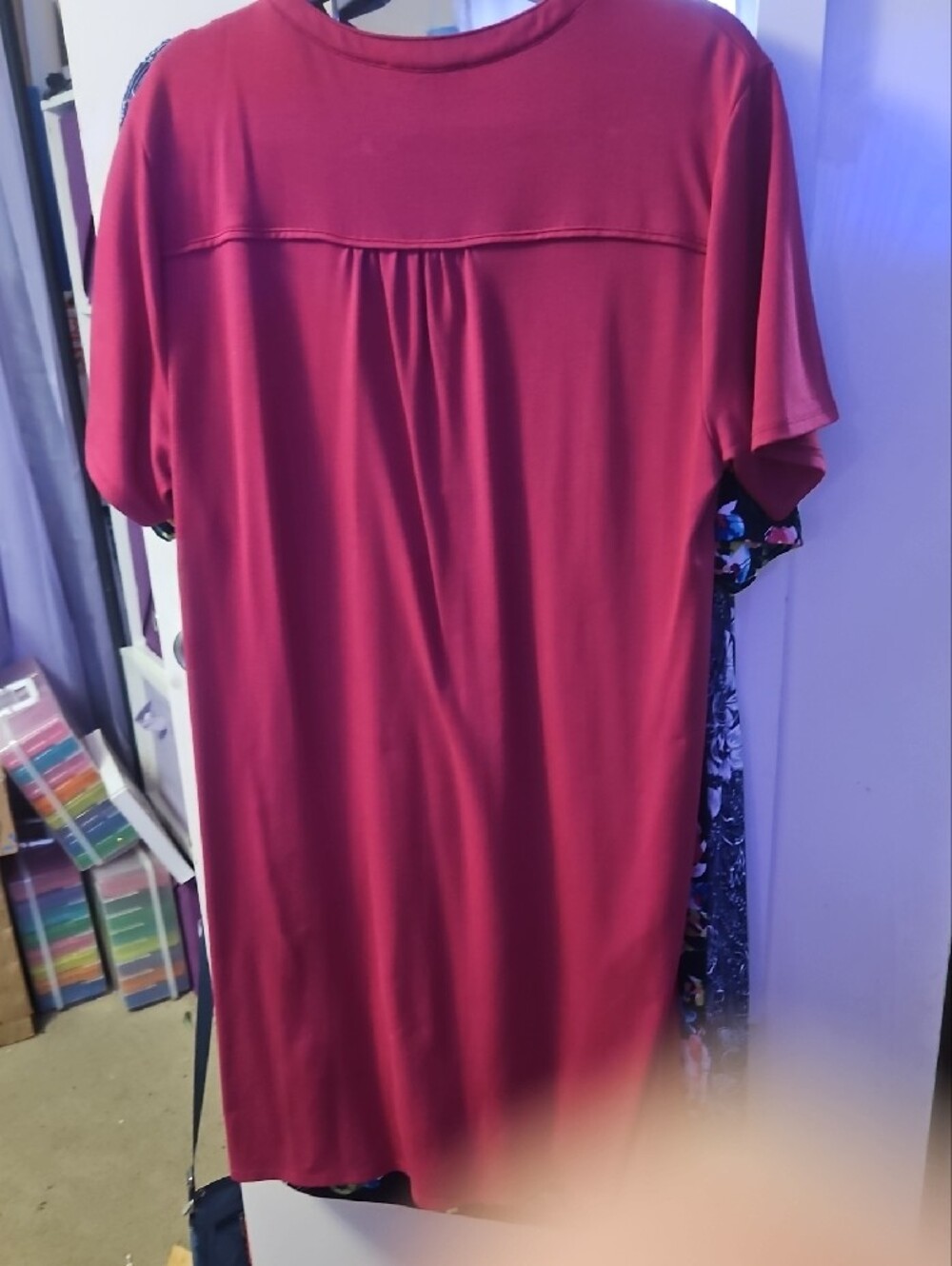 Women's Midi Dress - Raspberry Pink - Picture 3 of 3
